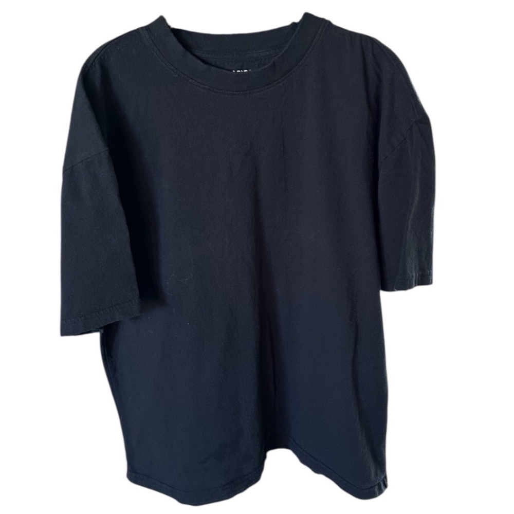 PS/Basic by PacSun Black Oversized Boxy T-Shirt Size L